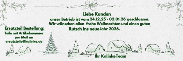 Betriebsferien 24.12.2025 - 02.01.2026